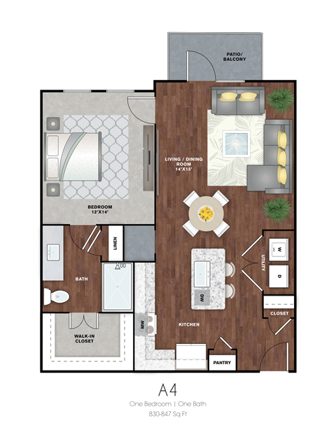 1 bedroom apartments humble